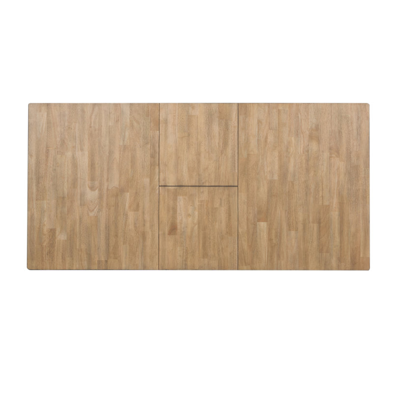 Greyleigh™ Keswick 9 Piece Extendable Rubberwood Trestle Dining Set